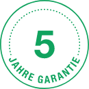 5 Jahre Produktgarantie